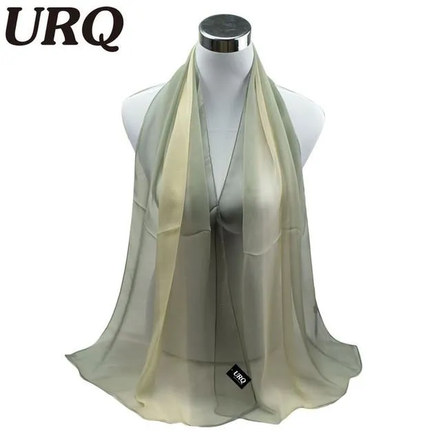 1pc Summer New arrival Fashion Chiffon scarves Gradient colors georgette female silk scarves 50 *160cm Q5A16007