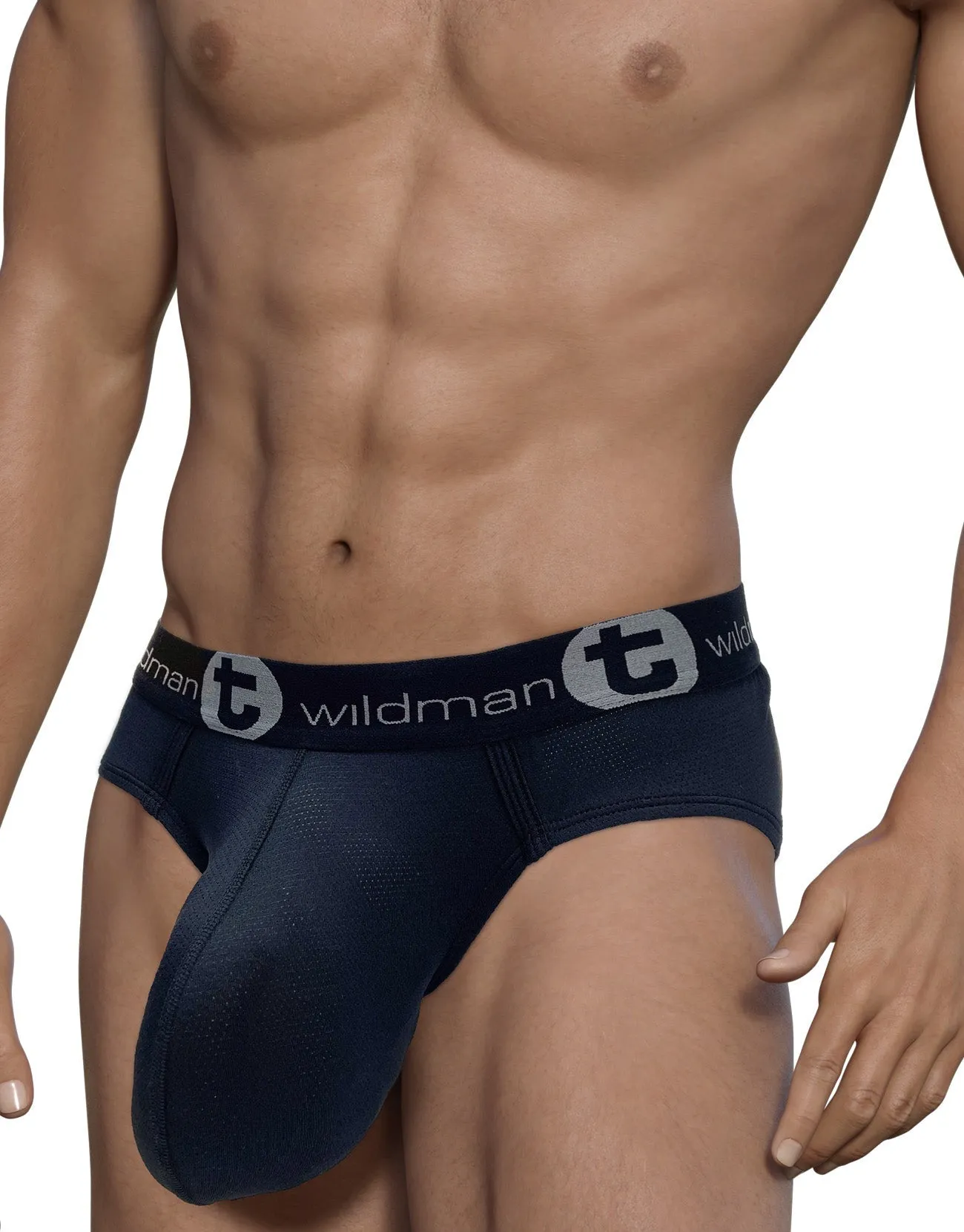 3-PACK WildmanT Mesh Monster Cock Brief Black