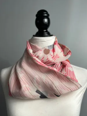 40 inch Reversible Infinity Scarf (short) E012