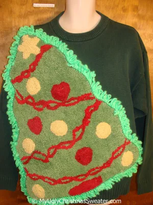 Best Ridiculous Crewneck Funny Ugly Christmas Sweater with Huge Tree