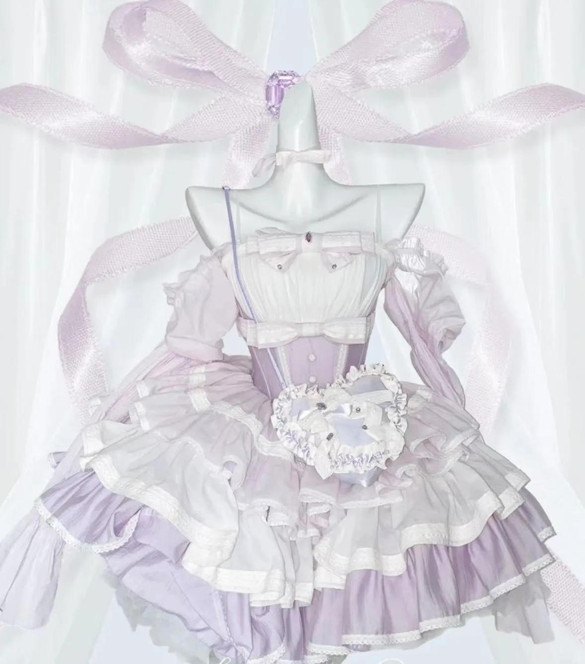 (BFM)PoshePose~Bai Xueji~Lolita Strapless Dress Fishbone Dress