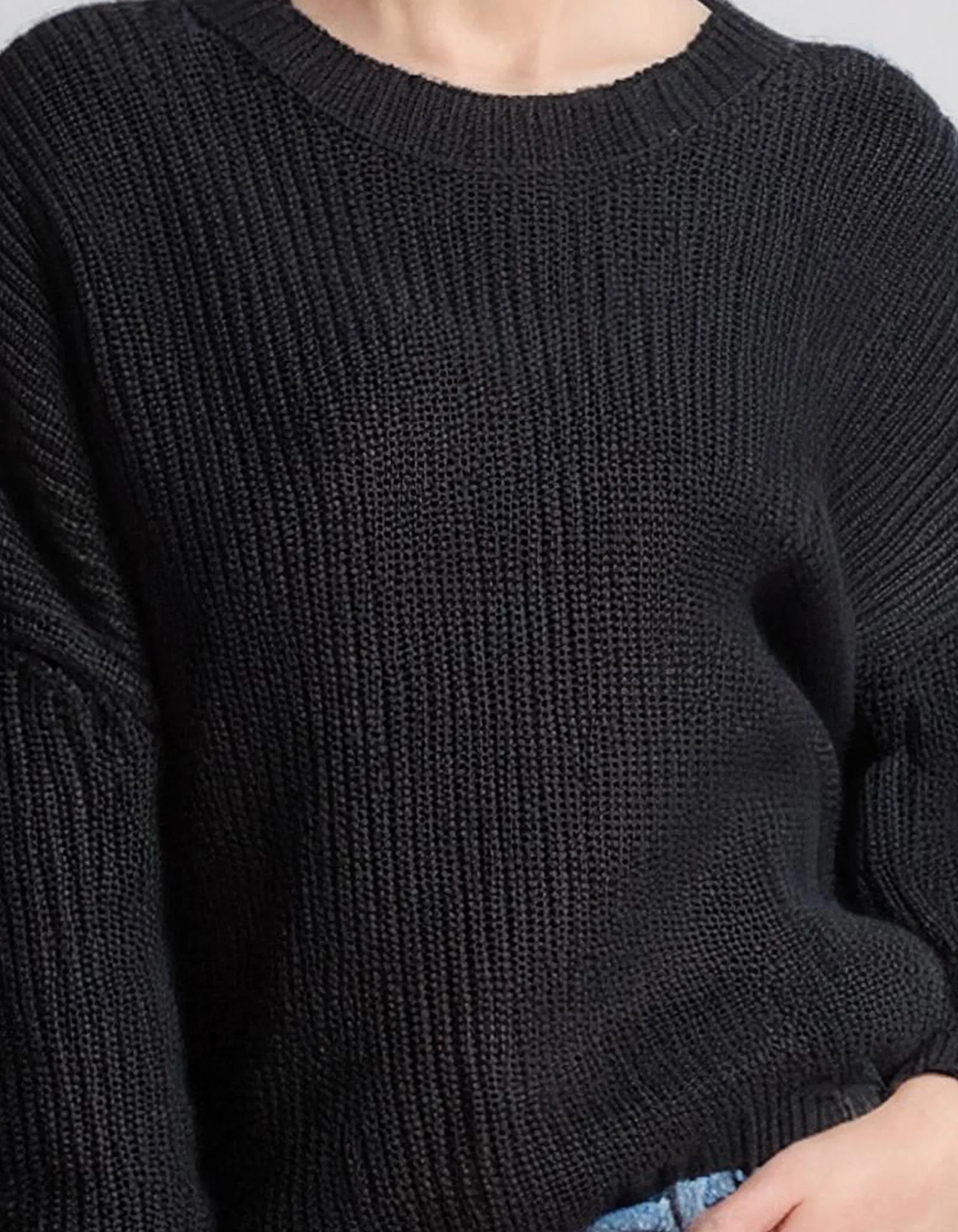 Black Crewneck Sweater