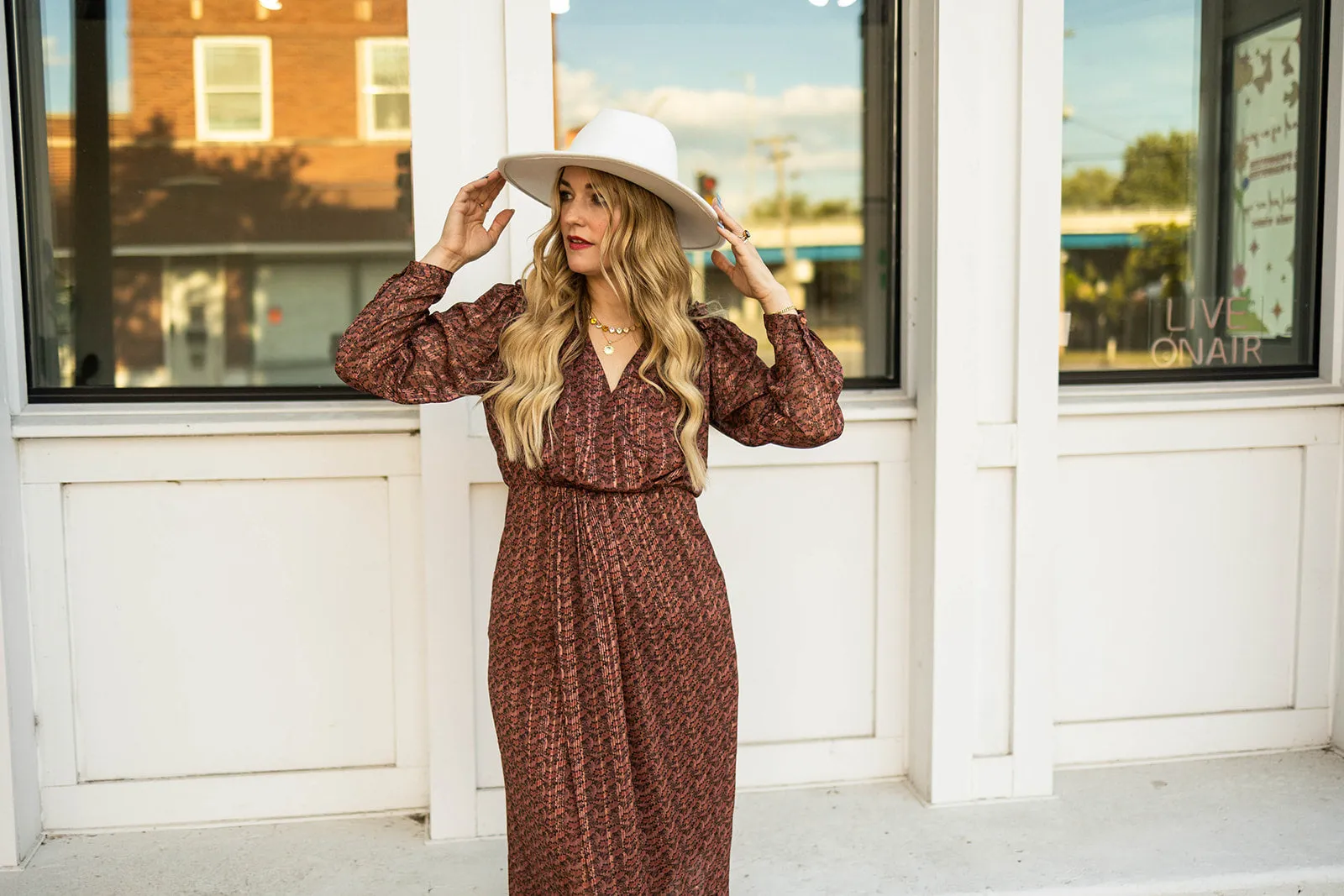 caliope long sleeve dress