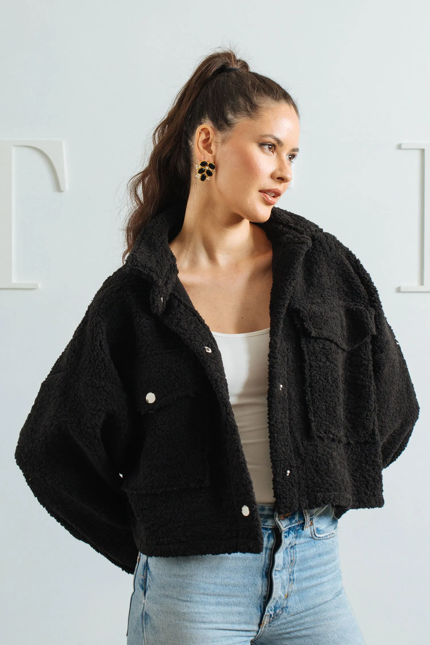 Cropped Fur Jacket - Aida