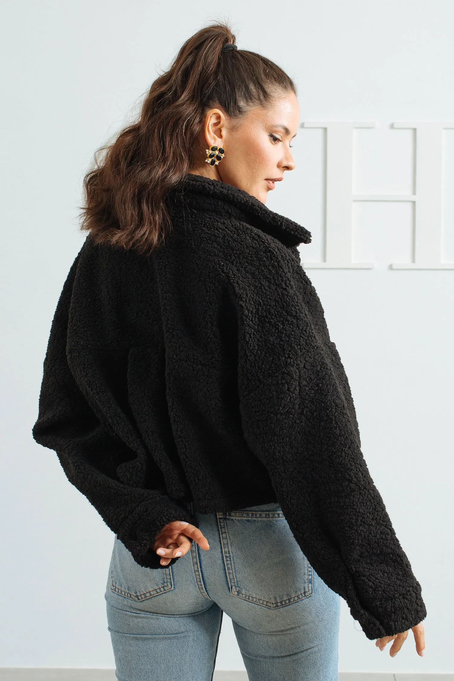 Cropped Fur Jacket - Aida