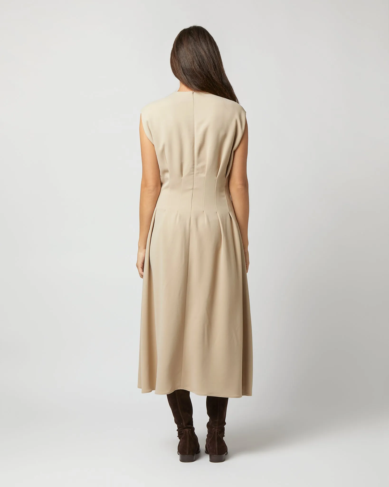 Delma Dress in Parchment