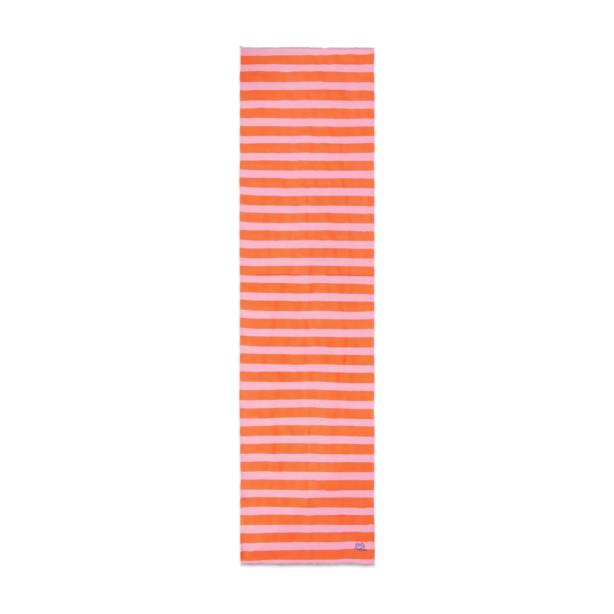 Donna Scarf in Pink Orange Cabana Stripe