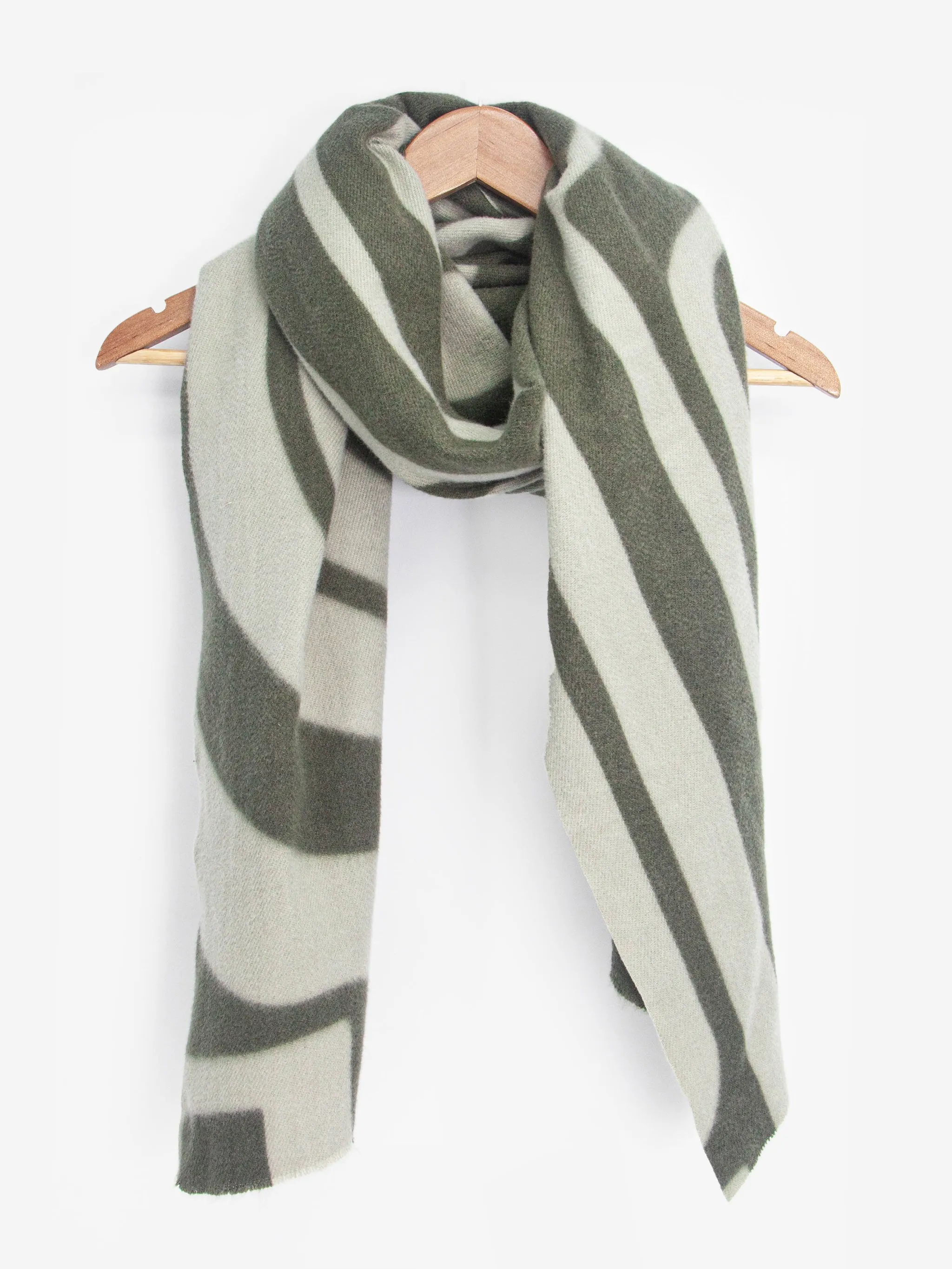 Dot Midweight Scarf - Khaki, Geometric