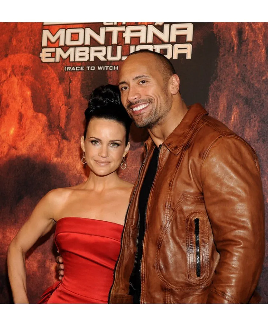 Dwayne Johnson Race To Witch Mountain Premiere Leather Jacket by TJS