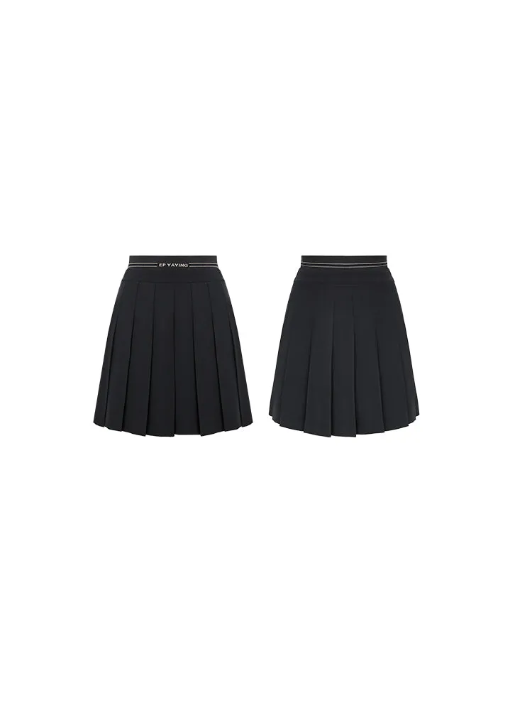 EP YAYING Pleated Midi Skirt