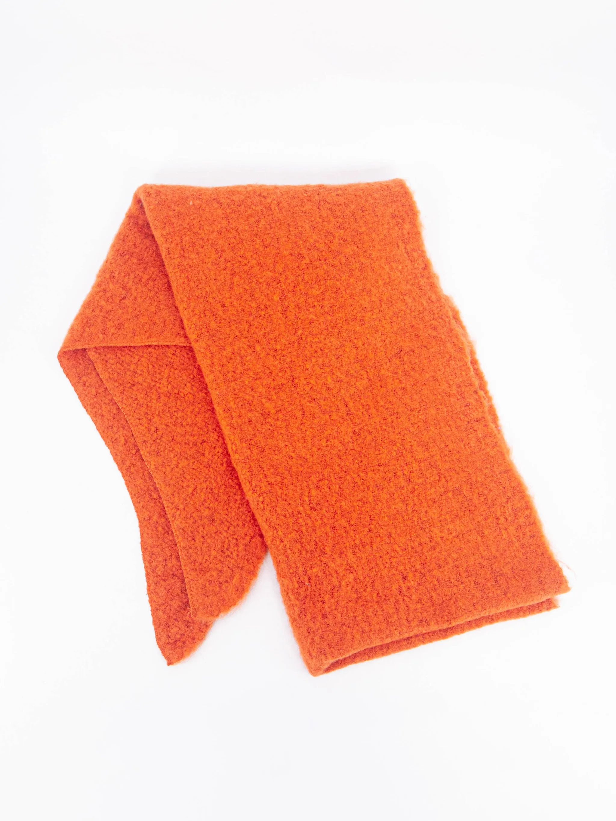 Evie Heavyweight Asymmetric Scarf - Orange