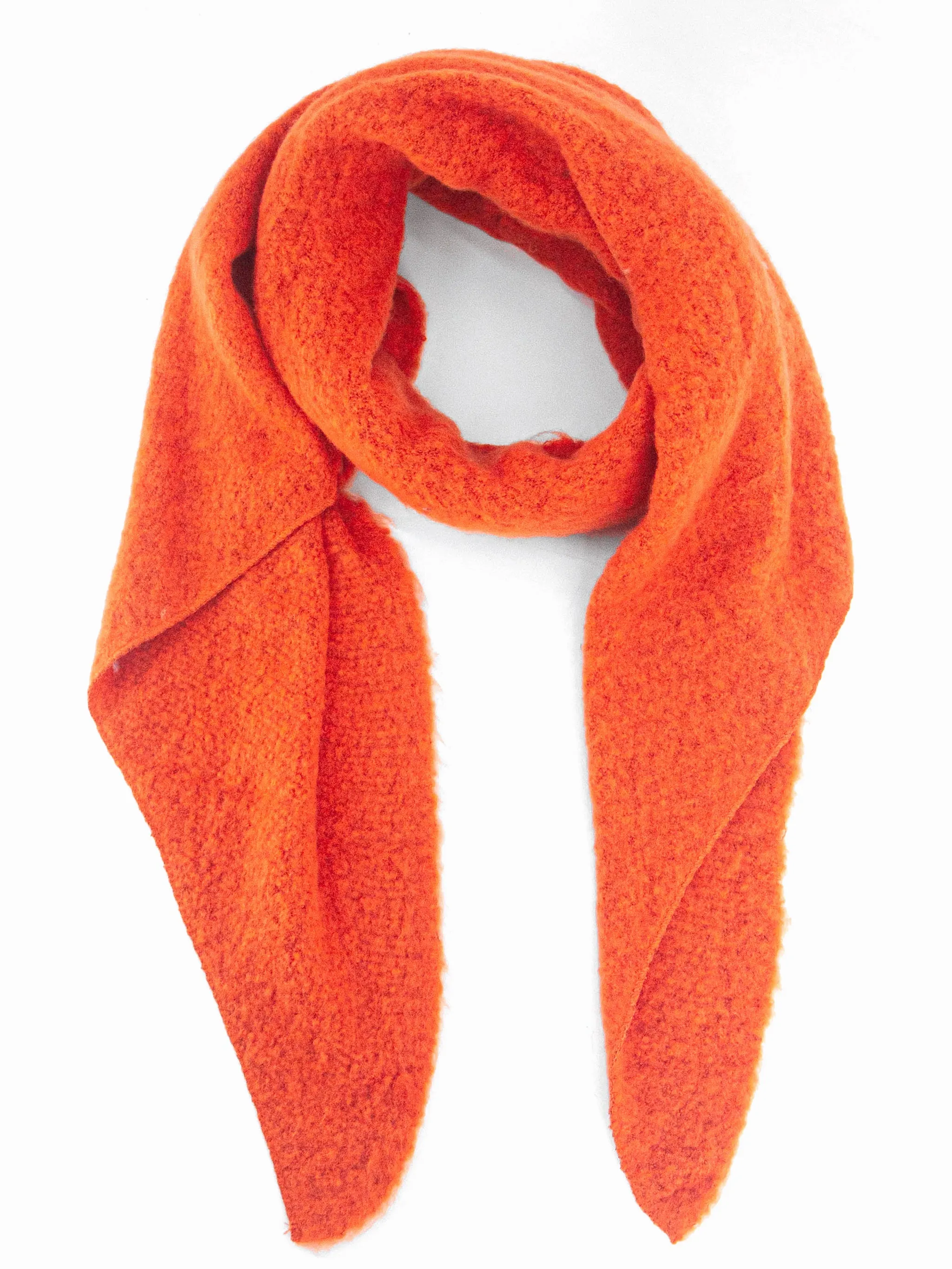 Evie Heavyweight Asymmetric Scarf - Orange