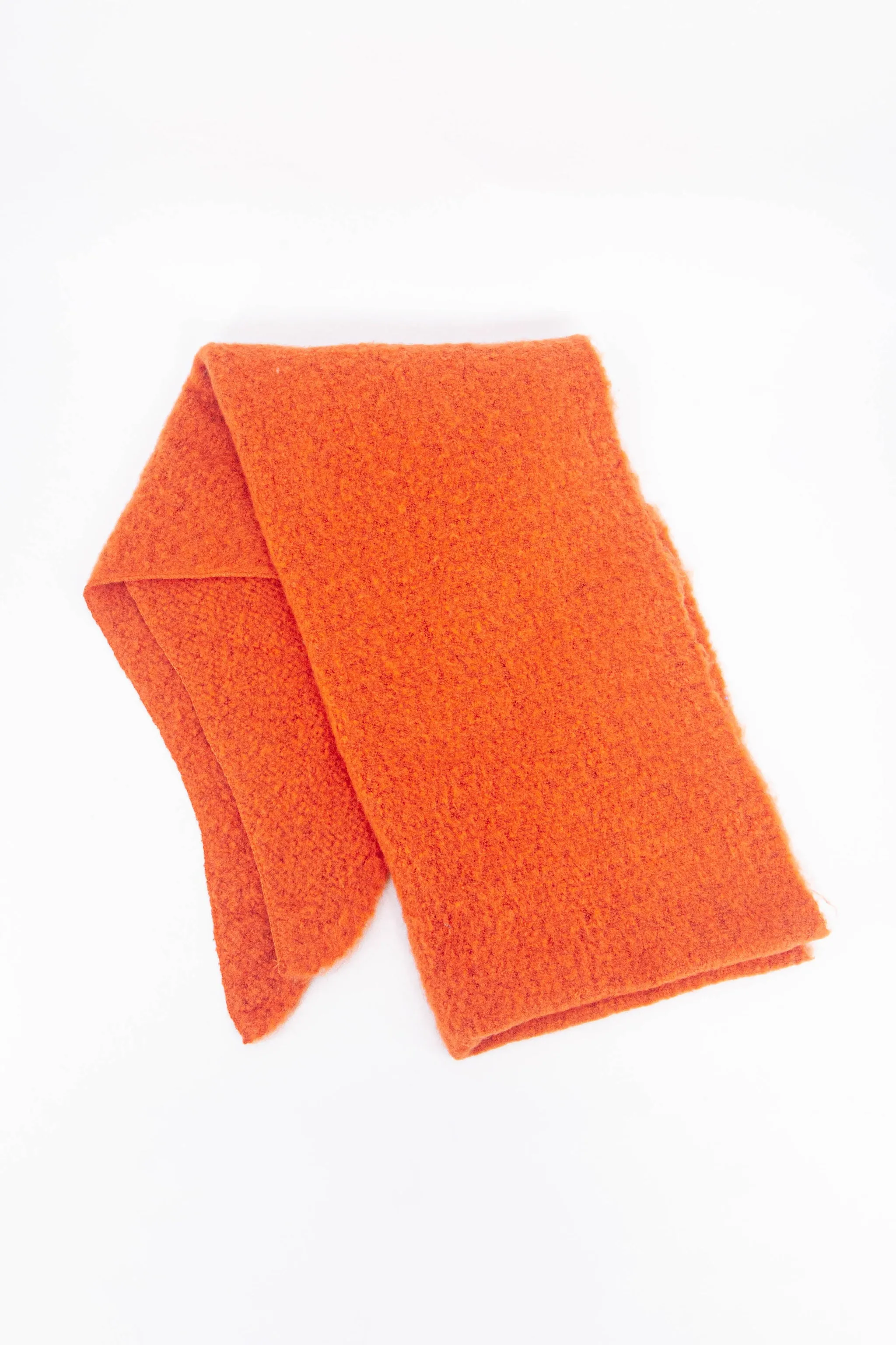 Evie Heavyweight Asymmetric Scarf - Orange