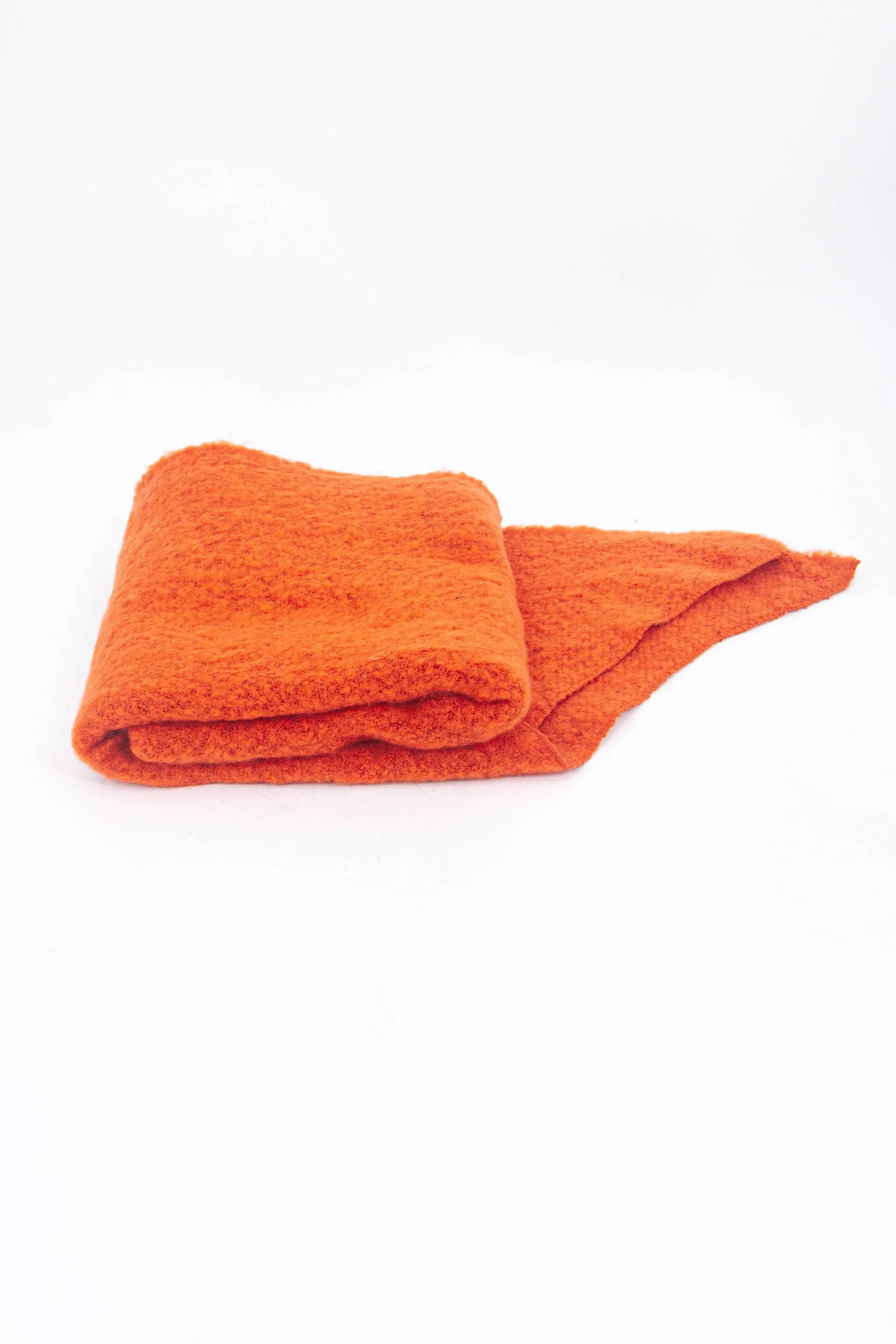 Evie Heavyweight Asymmetric Scarf - Orange