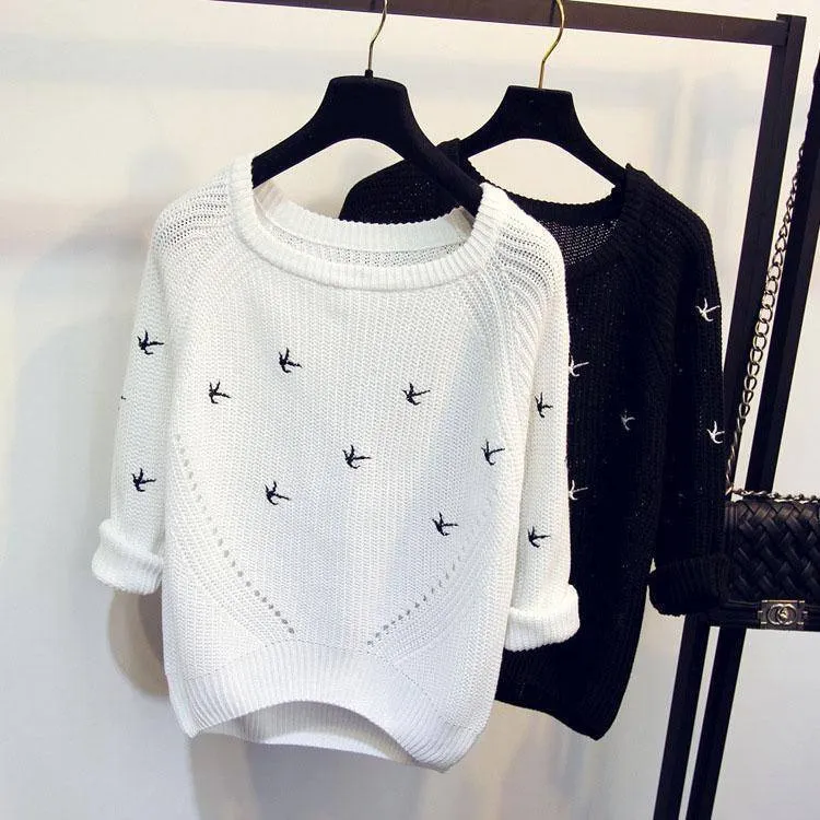 Flying Birds Sweater  (US 8-10)