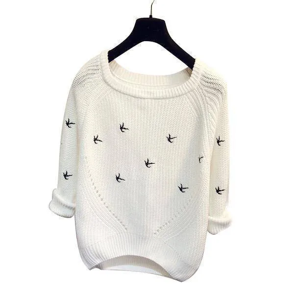 Flying Birds Sweater  (US 8-10)