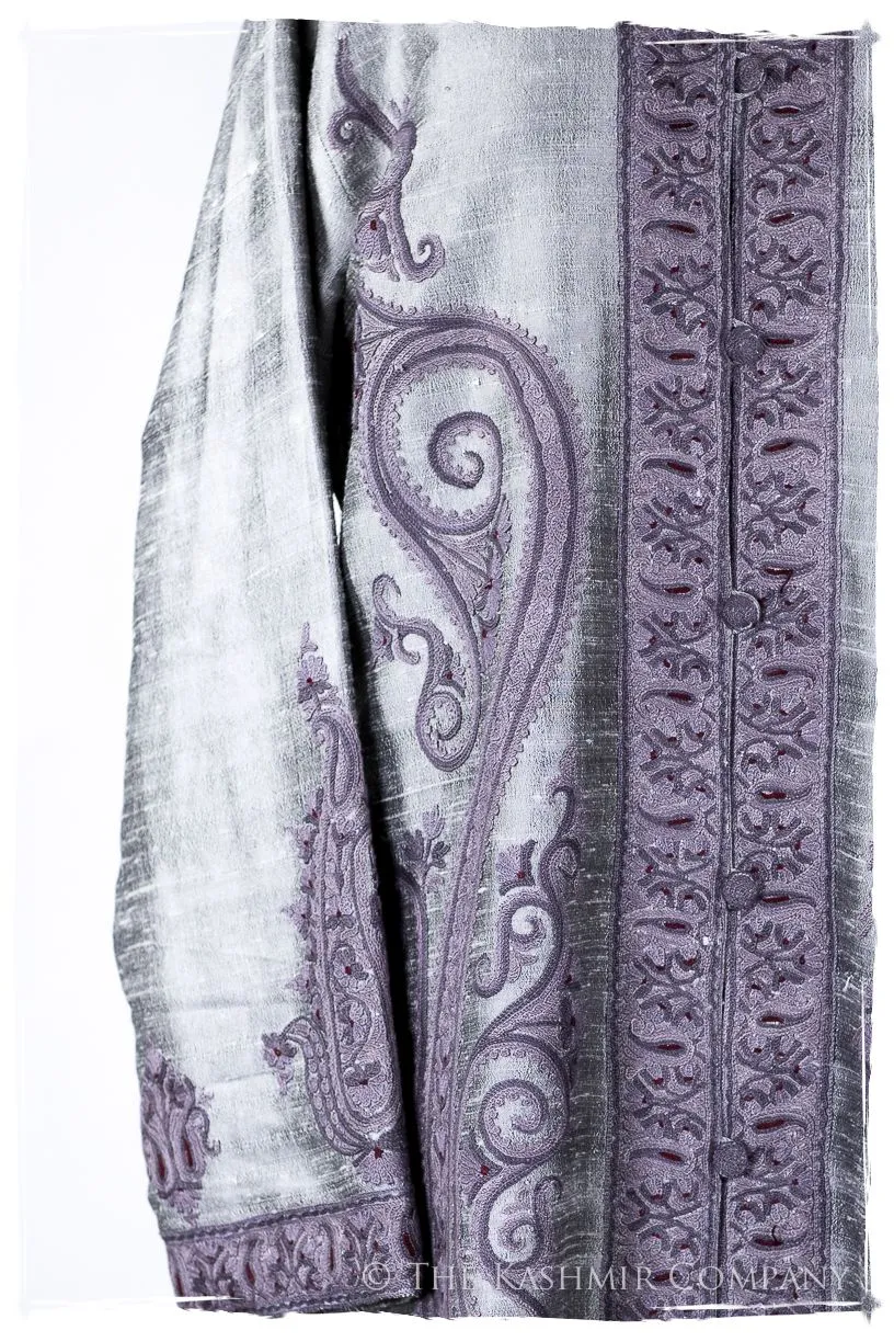 Française Argent d'orient Royalé Paisley Silk Coat