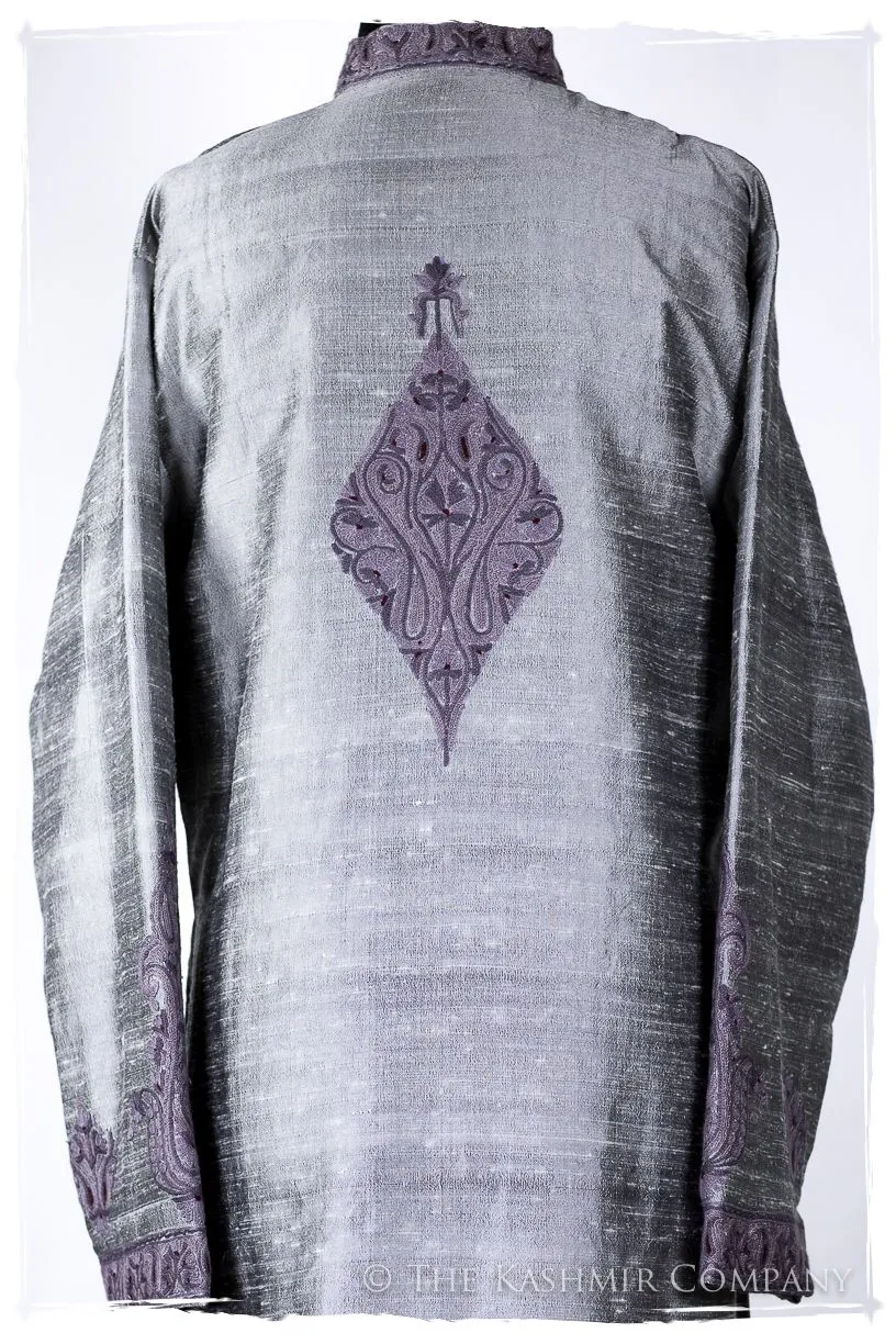 Française Argent d'orient Royalé Paisley Silk Coat