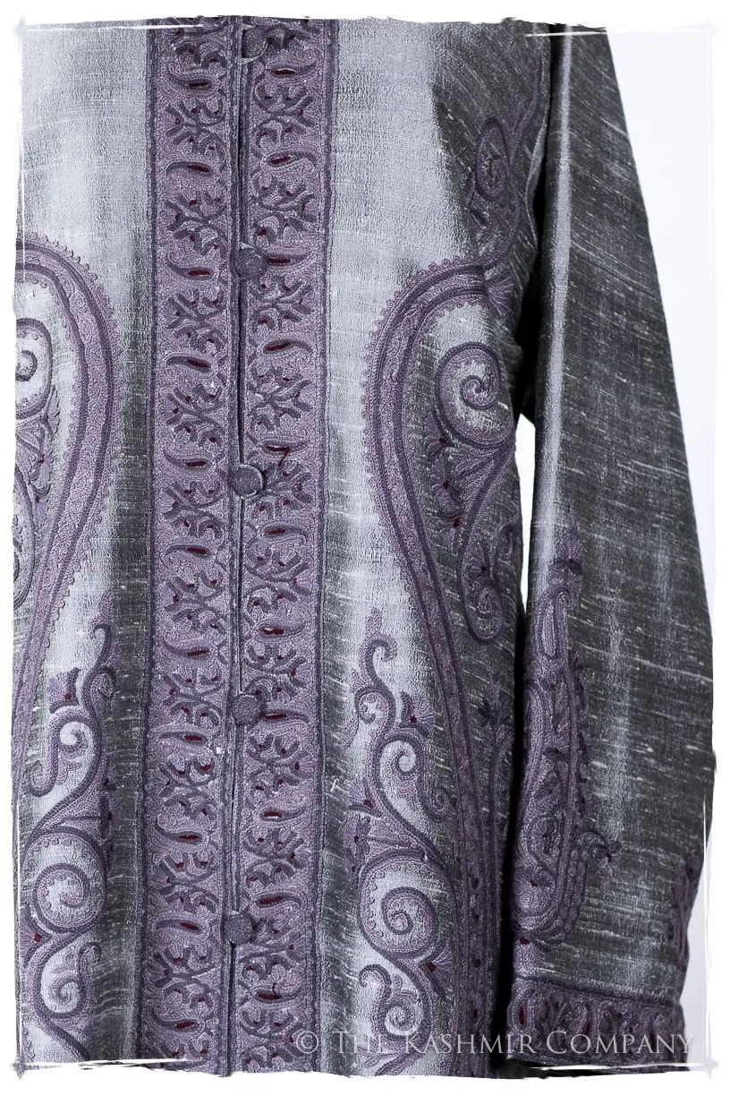 Française Argent d'orient Royalé Paisley Silk Coat