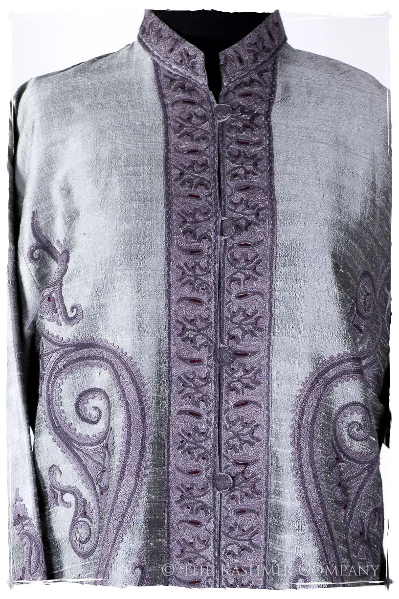 Française Argent d'orient Royalé Paisley Silk Coat