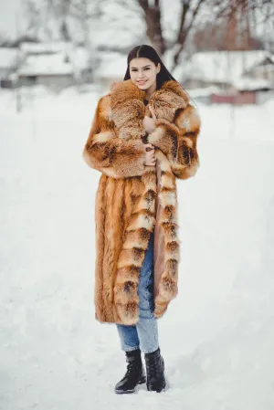 Full Lengh Fox Fur Coat