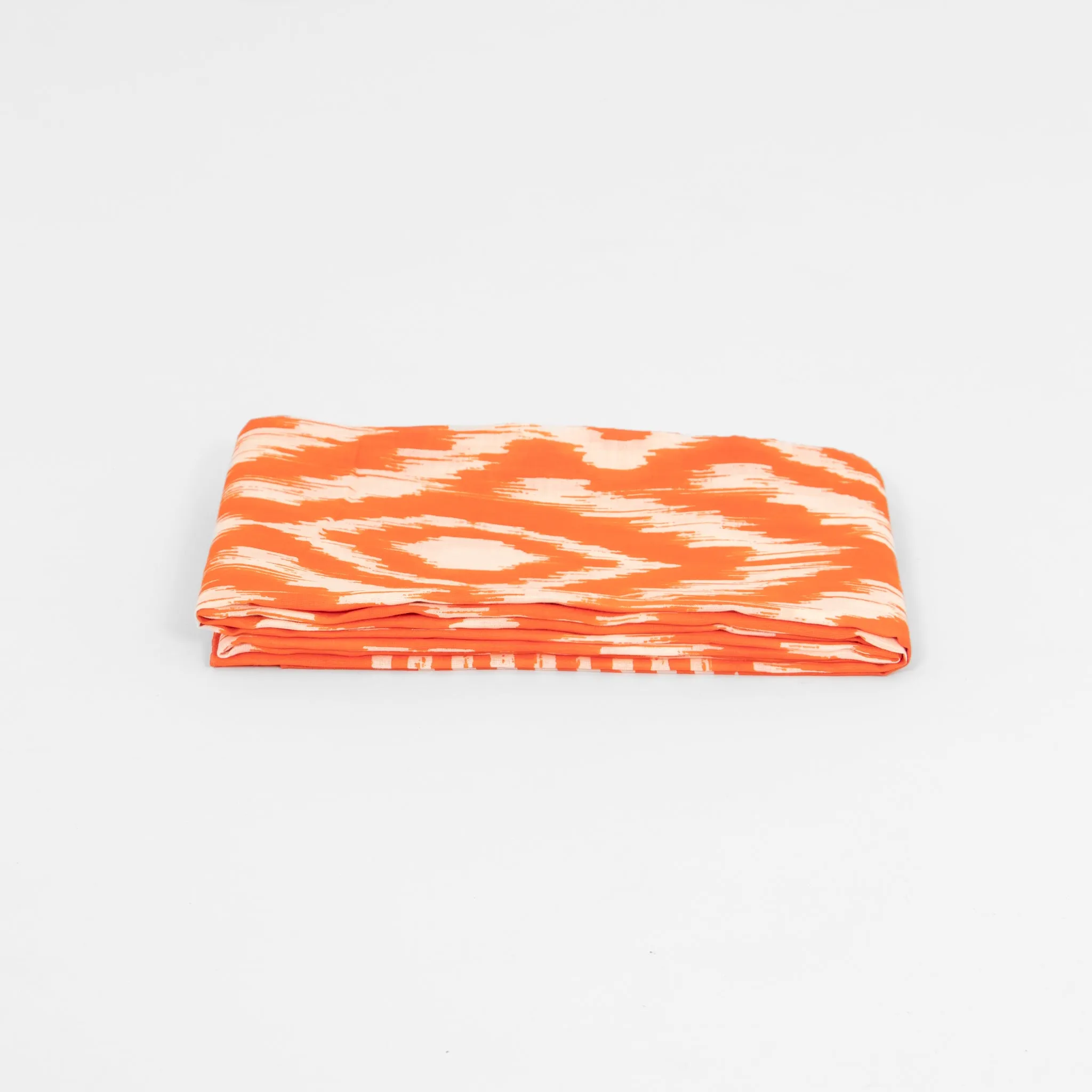 Indie Lightweight Cotton Scarf - Orange, Aztec