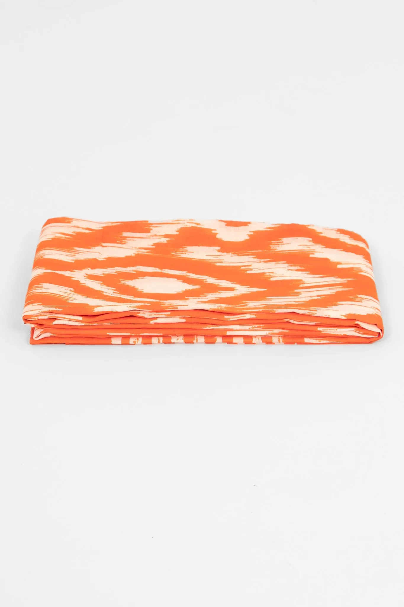 Indie Lightweight Cotton Scarf - Orange, Aztec