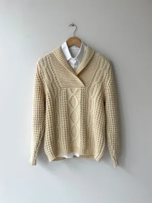 Irish Shawl Collar Sweater