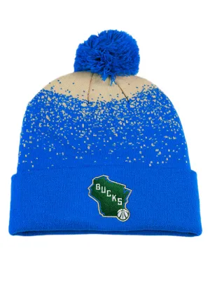 Item of the Game 2024-25 City Edition Milwaukee Bucks Pixel Pom Cuff Knit Hat