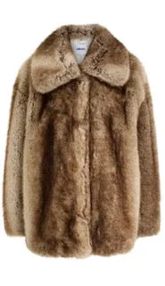 Jakke Rosemary Faux Fur Coat - Brown Fox