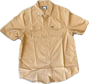 Mens Kimes Ranch Rio SS-Dress Shirt - WW Brown