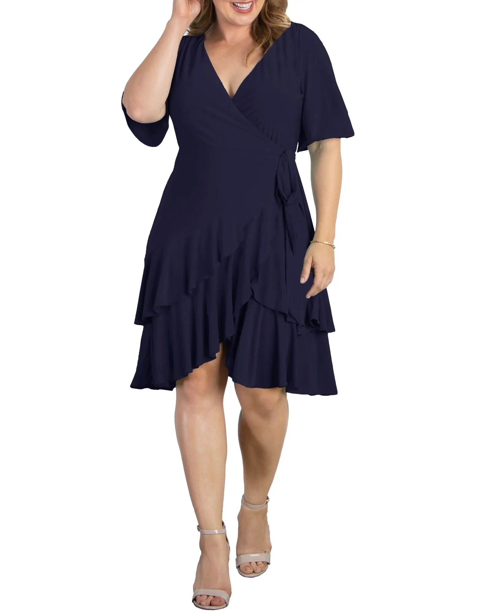 Miranda Wrap Dress | NOUVEAU NAVY