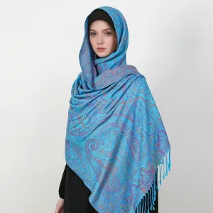 MY22 Cashew jacquard long scarf shawl tassel design