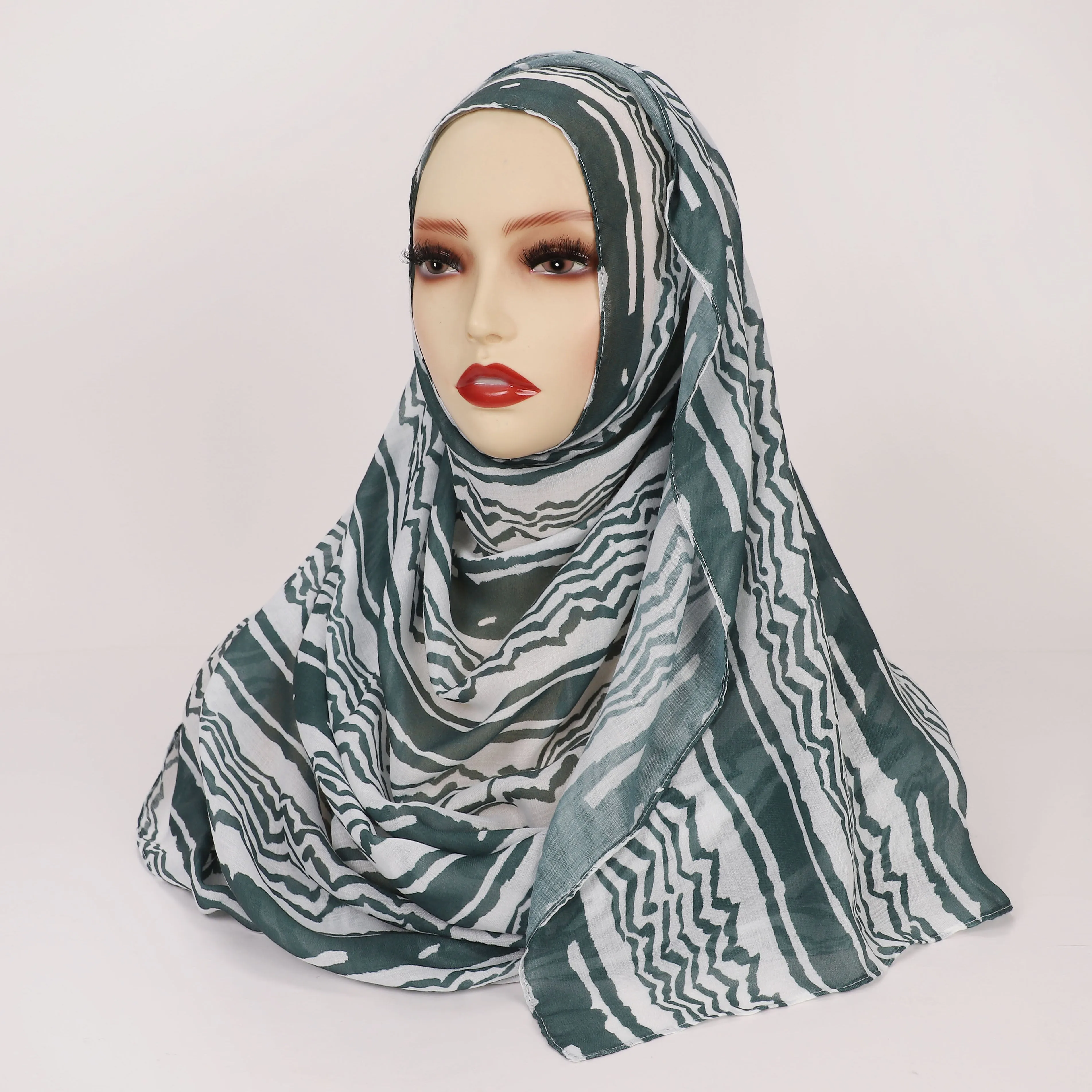 MYBD01  PRINTED COTTON MODAL HIJAB