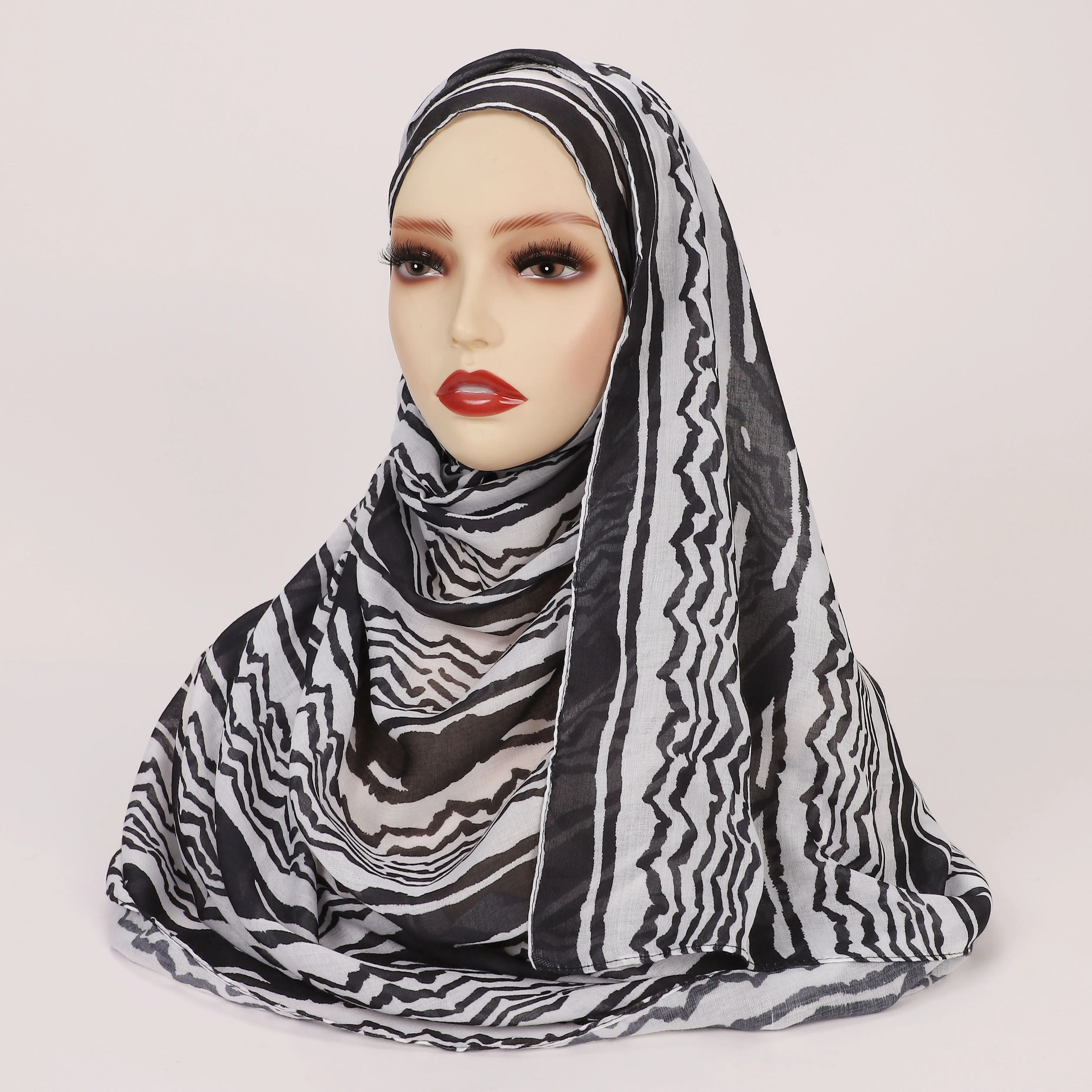 MYBD01  PRINTED COTTON MODAL HIJAB