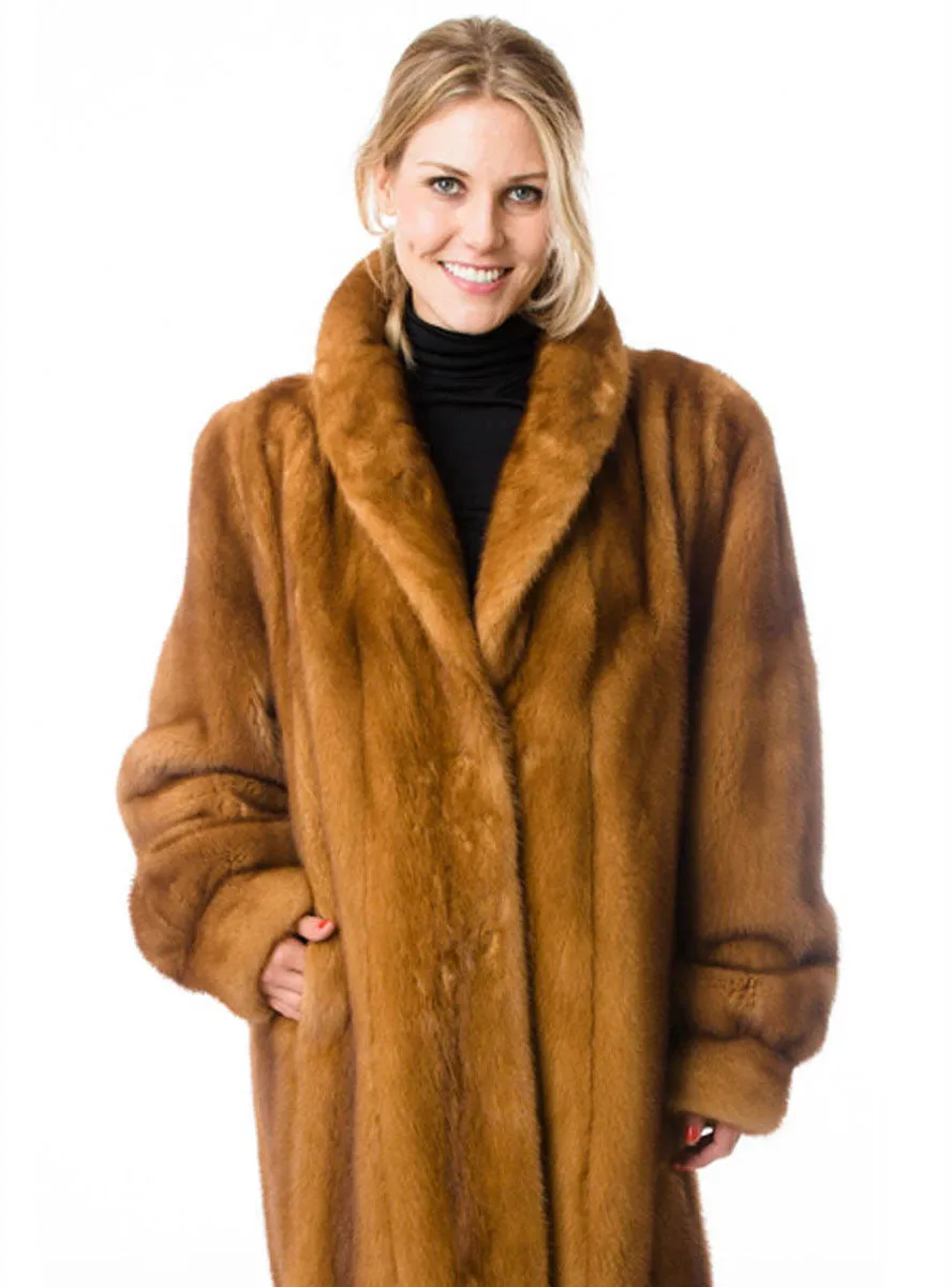 NAFA or SAGA Select Female Mink Fur Coat with Full Swing