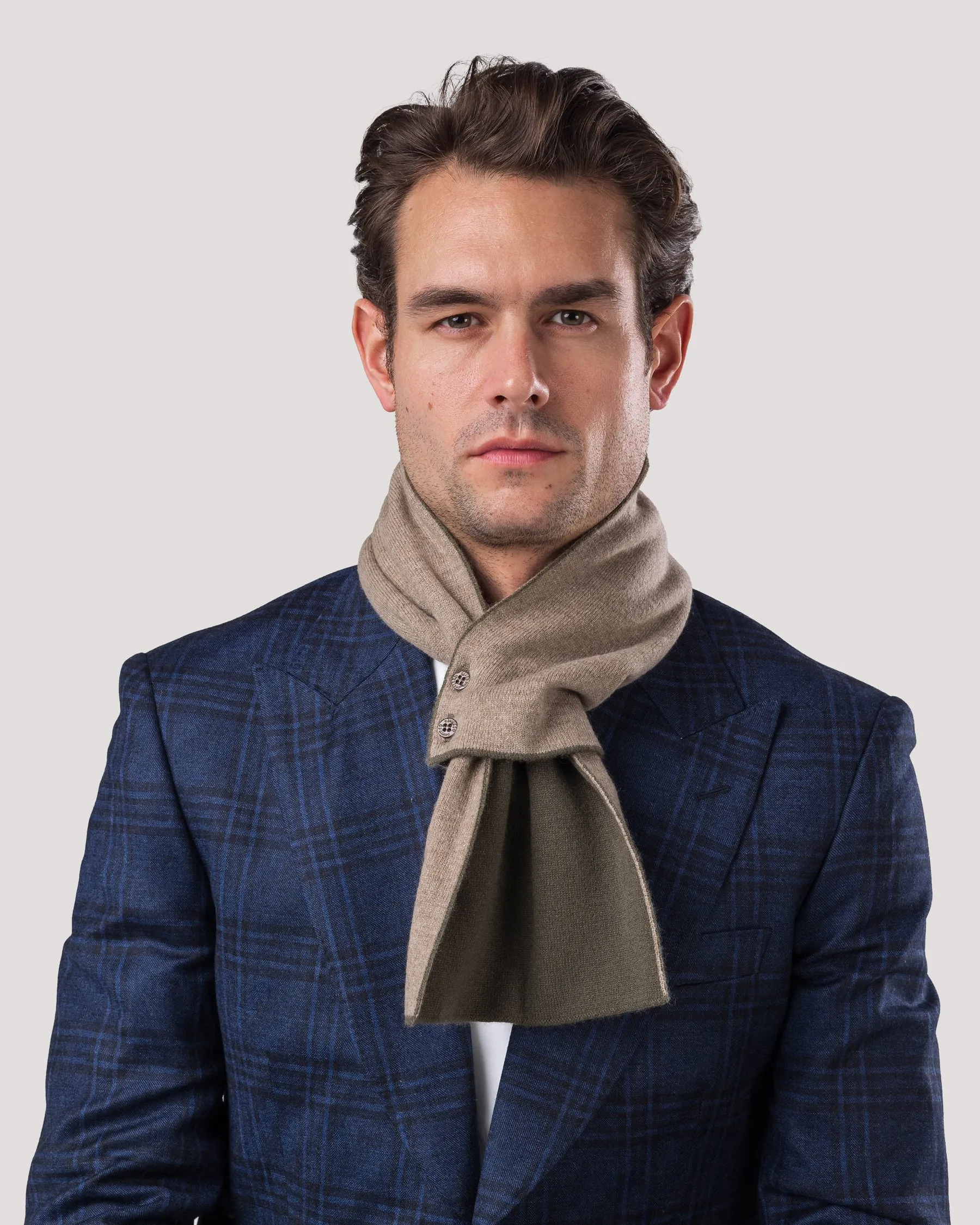 Olive & Biscuit Cashmere Mini Scarf