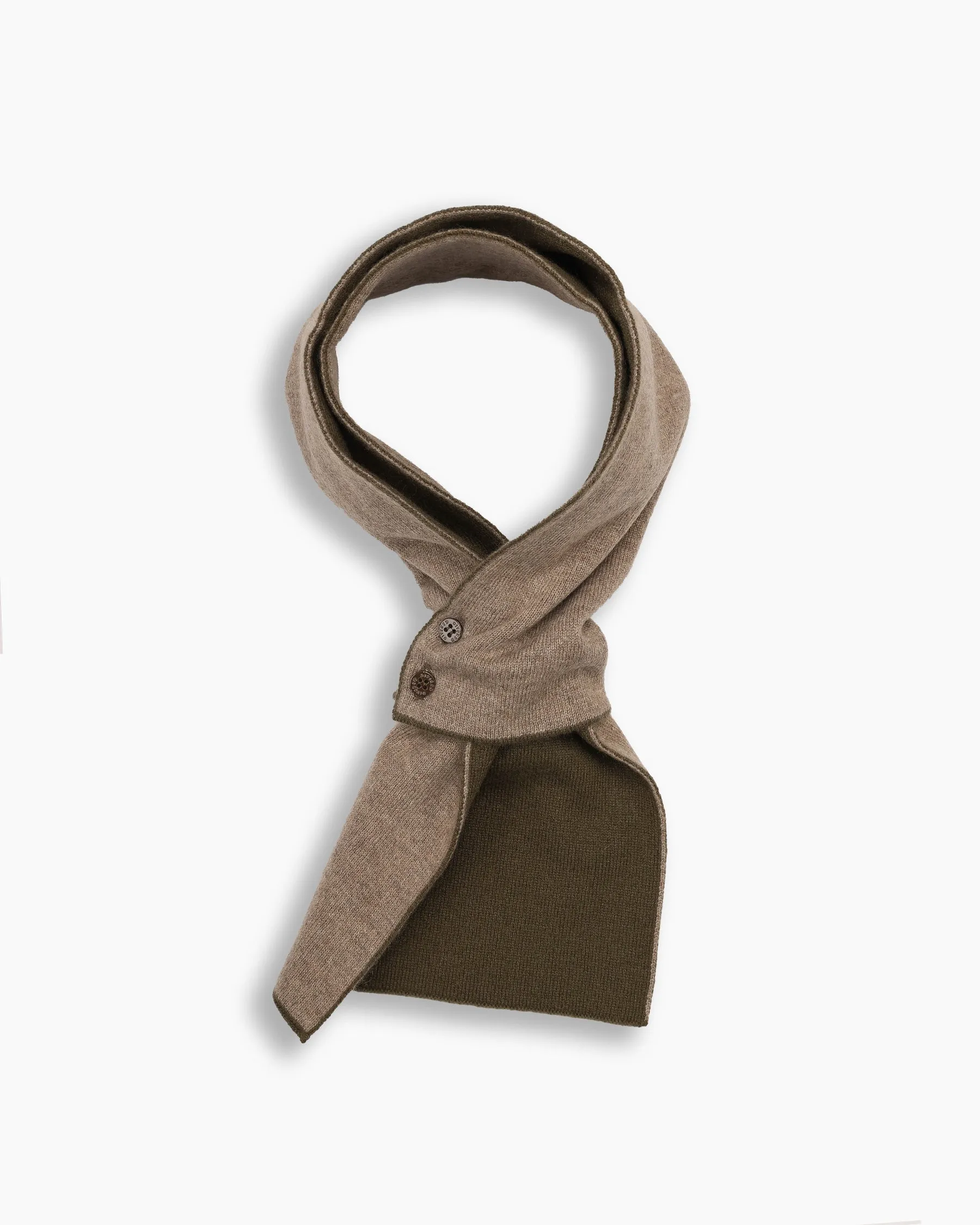 Olive & Biscuit Cashmere Mini Scarf