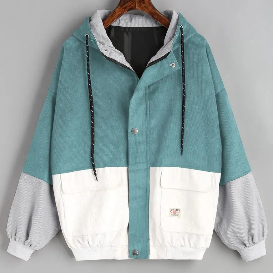 Outerwear Coats Long Sleeve Corduroy Jacket