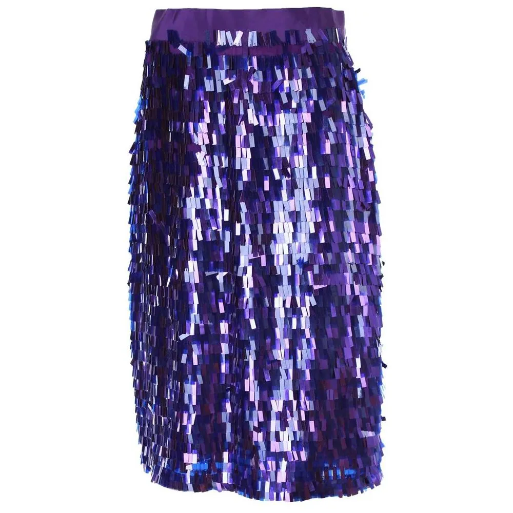 PINKO Purple Polyester Skirt