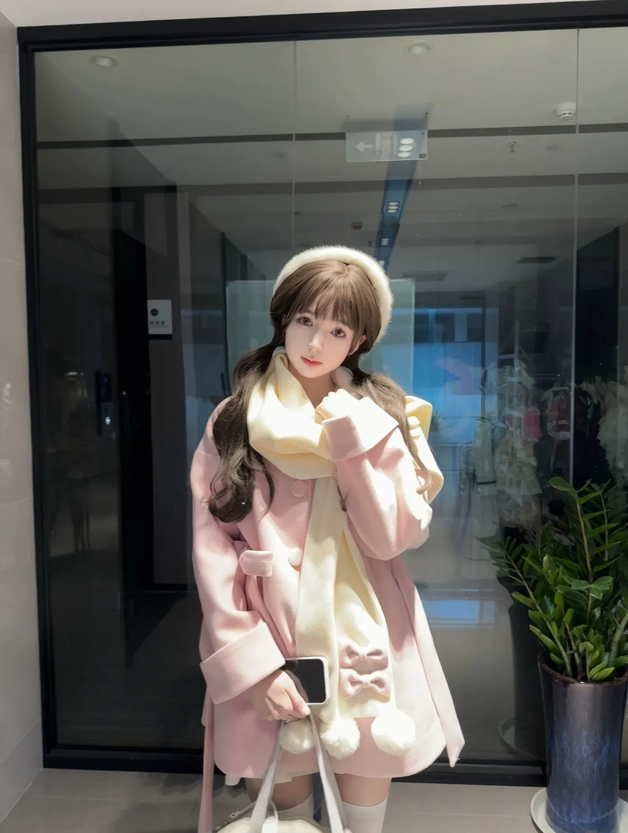 Platycodon House~Winter Sweet Lolita Coat Long Scarf Outerwear