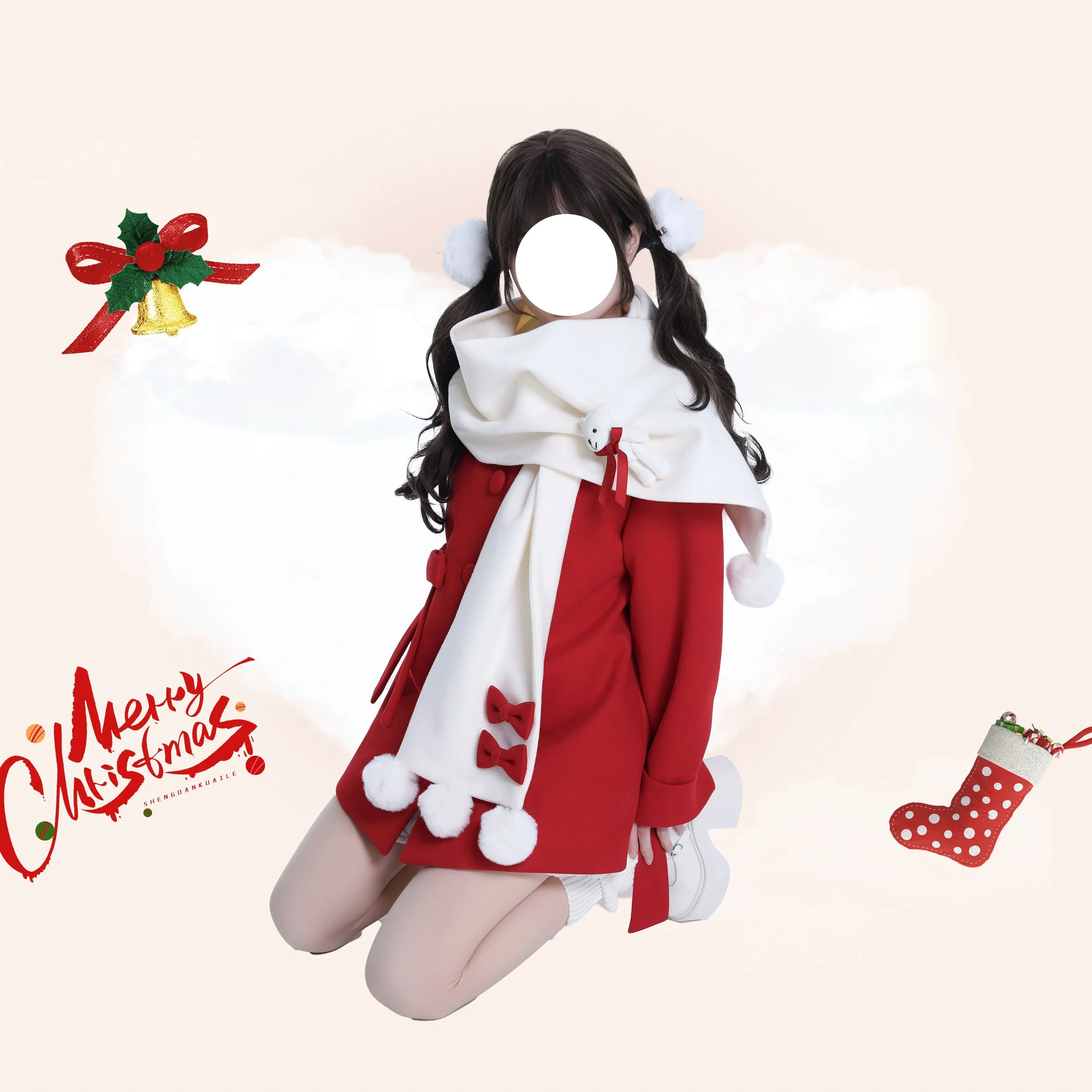 Platycodon House~Winter Sweet Lolita Coat Long Scarf Outerwear