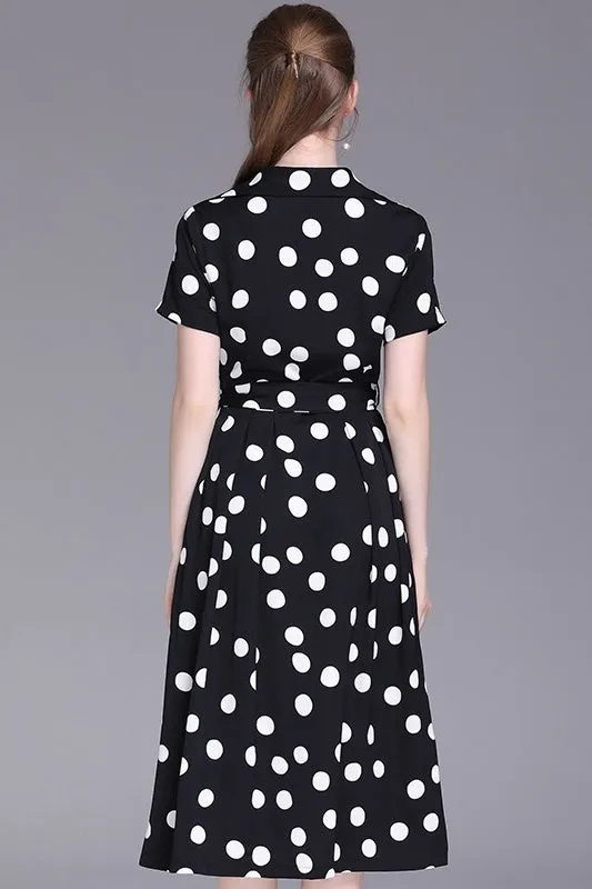 Polka Dot Wrap Dress