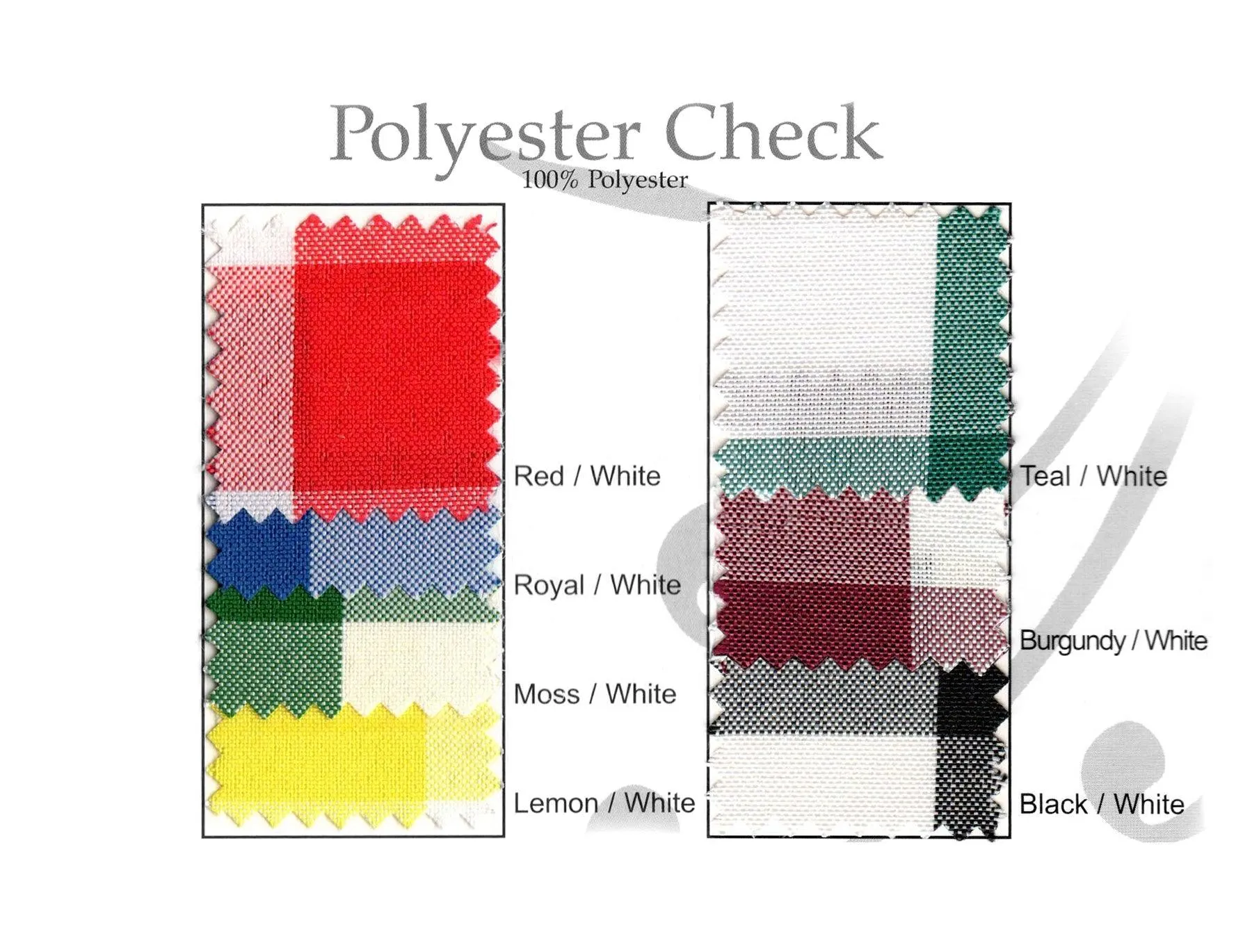 Poly Check Table Skirt