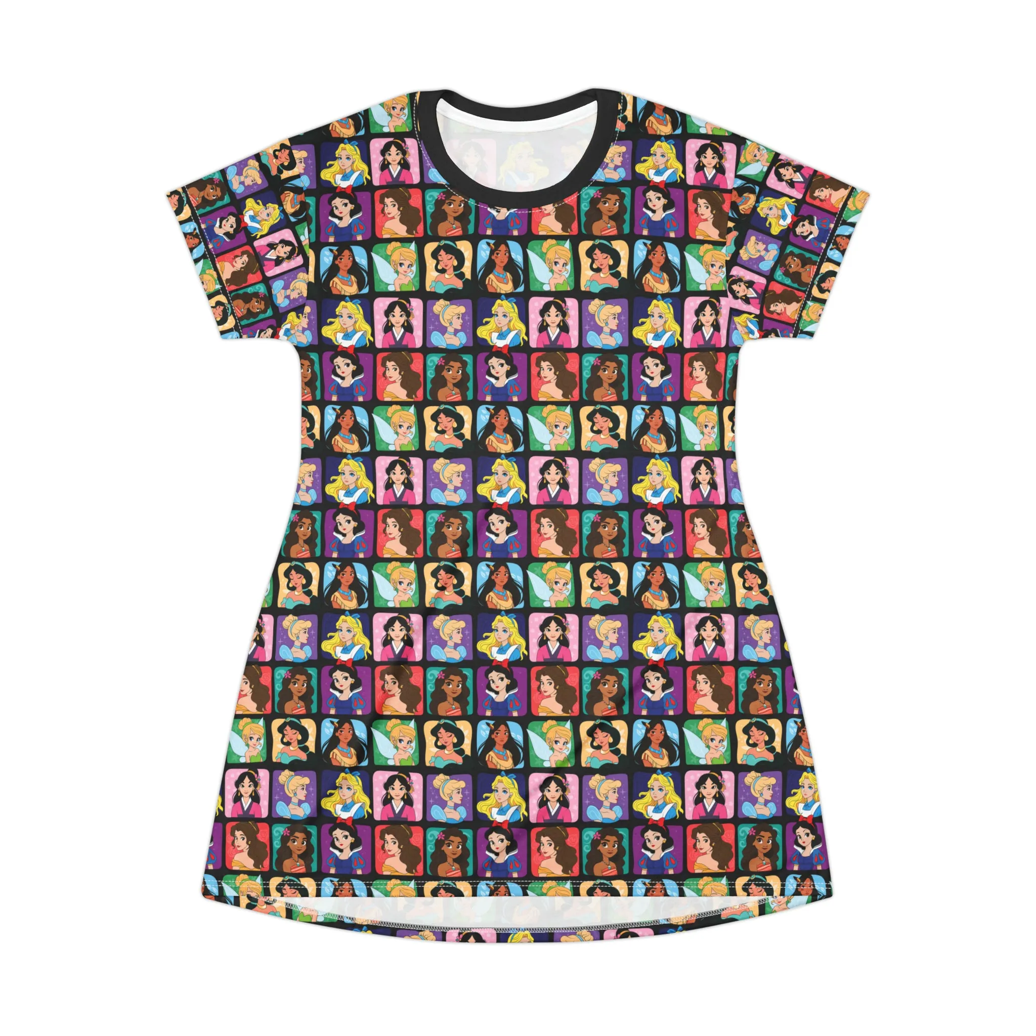 Princess Portraits T-Shirt Dress