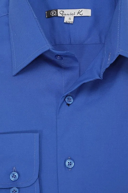 Royal Blue Long Sleeve Dress Shirt