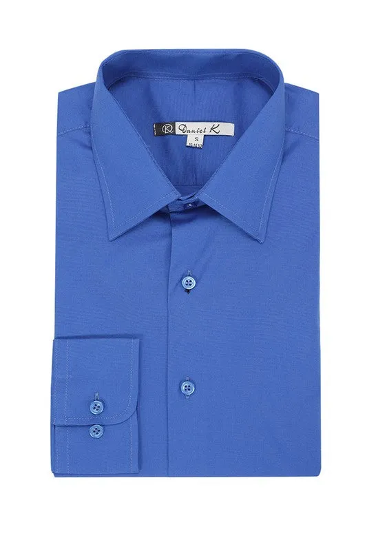 Royal Blue Long Sleeve Dress Shirt