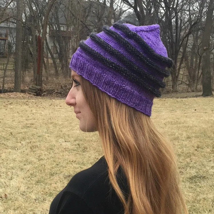 Sail the Seas Slouch Hat, Knitting Pattern for DK Weight Yarn