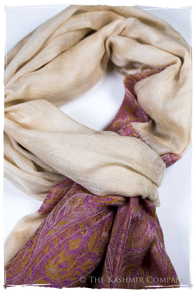 Samiya Paisley Frontière Pashmina Cashmere Scarf