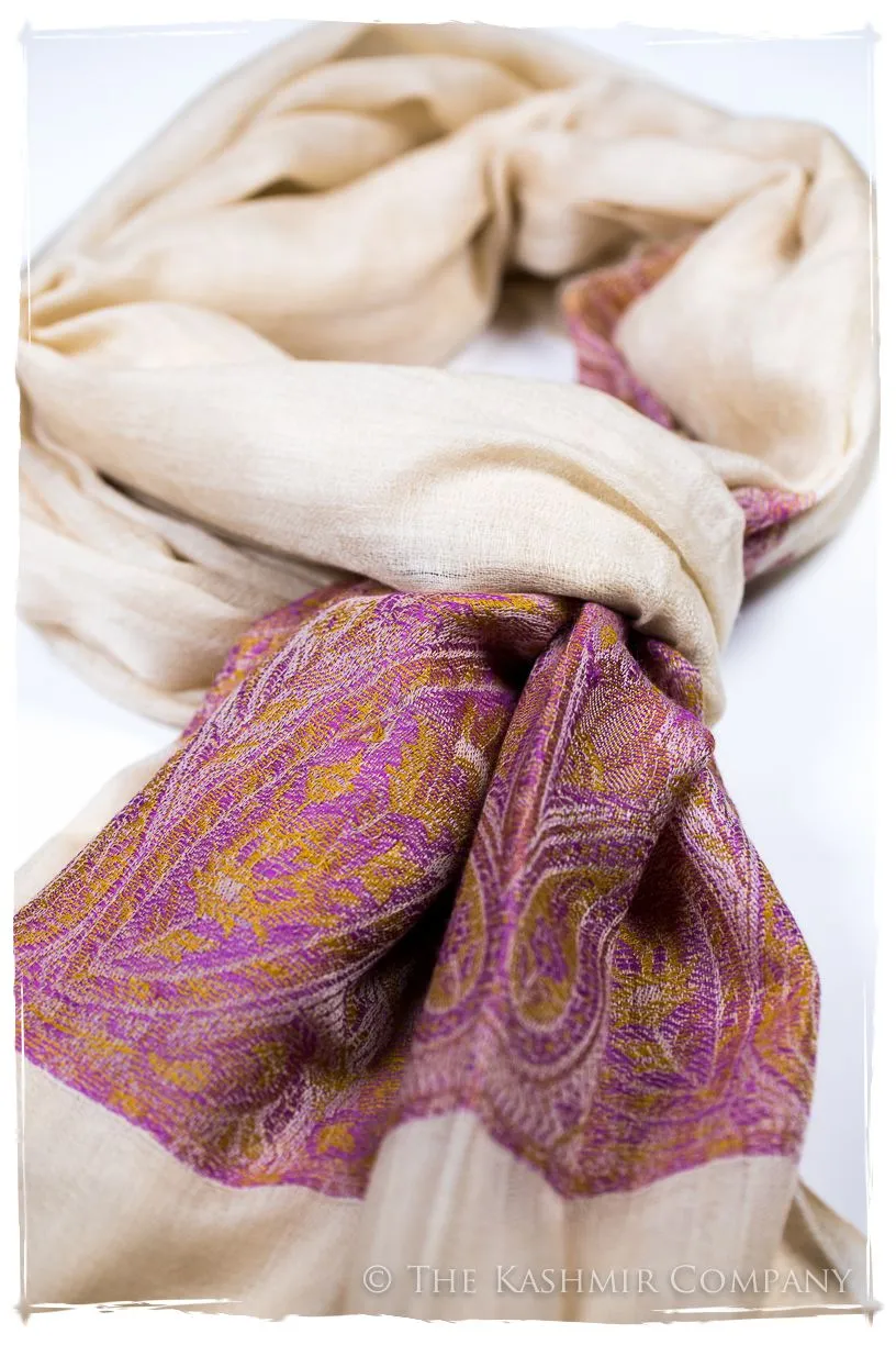 Samiya Paisley Frontière Pashmina Cashmere Scarf